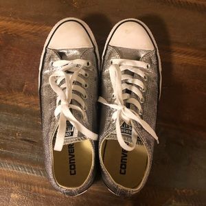 Metallic Converse sneakers